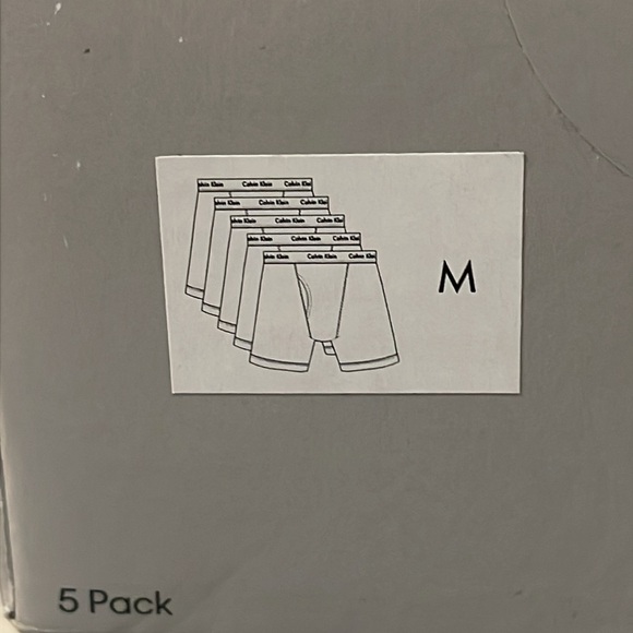 Calvin Klein Cotton Stretch Boxer Briefs - White - Size M - Pack of 5 - Picture 5 of 6